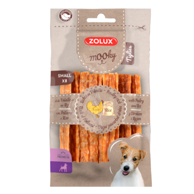 Przysmak MOOKY Premium drób ryż S x 8 szt. Zolux
