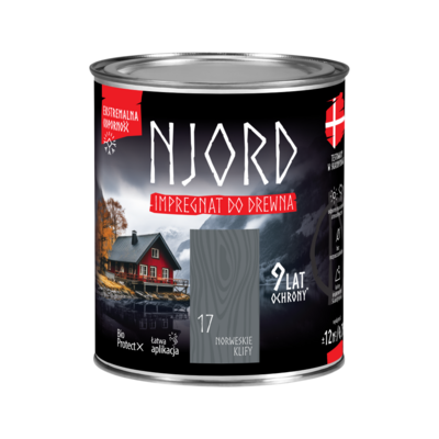 Impregnat do elewacji drewnianych Njord norweskie klify 0,75 l LuxDecor