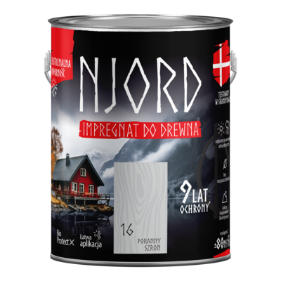 Impregnat do drewna poranny szron 5 l Njord