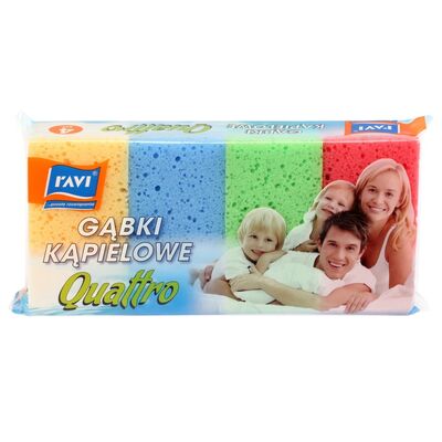 Gąbka kąpielowa Quattro 4 sztuki