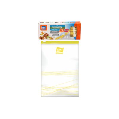 Torebki z suwakiem 2,5 l 15 sztuk