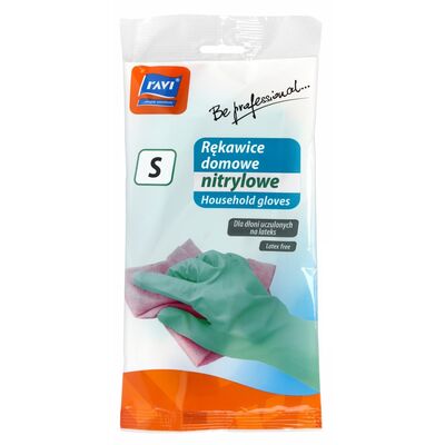 Rękawice domowe nitrylowe S 1 para