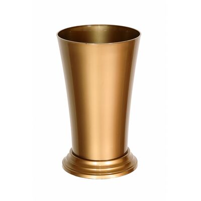 Flakon Orchidea 16 cm złoty/czarny ze stópką