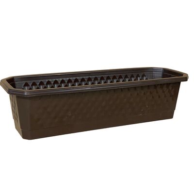 Skrzynika balkonowa Diamante 75 cm brązowa