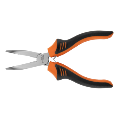 Szczypce wydłużone wygięte 180 mm NEO