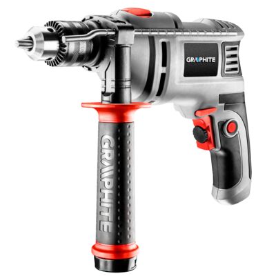 Wiertarka udarowa 650 W, uchwyt kluczykowy 13 mm, obroty 0 - 3000 min, walizka GRAPHITE