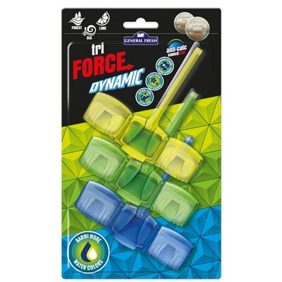 Kostka do WC TRI FORCE DYNAMIC mix 3 x 45 g limonka, las, morze