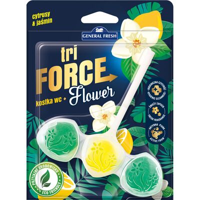 Kostka do WC TRI FORCE FLOWER 45 g cytrusy i jaśmin