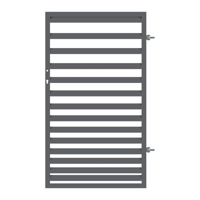 Furtka Daniel 90 x 150 stal ocynk RAL7016 struktura prawa z elektrozaczepem dostosowana do pochwytu