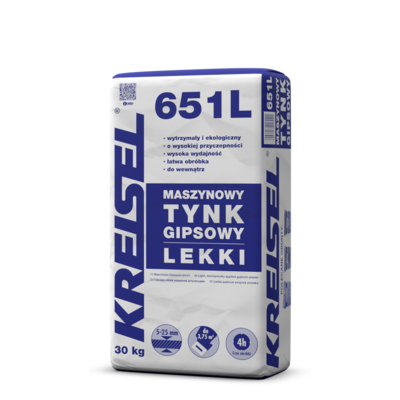 Maszynowy tynk gipsowy lekki 651L 30 kg KREISEL