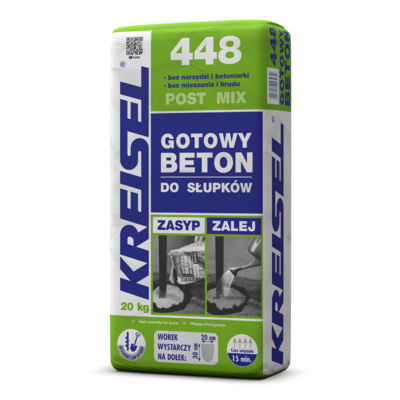 Gotowy beton do słupków 448 post mix 20 kg KREISEL