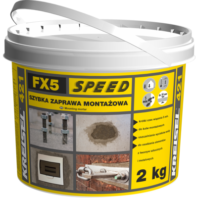 Szybka zaprawa montażowa FX5 speed 421 2 kg KREISEL