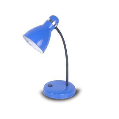 Lampka biurkowa Ben E27 niebieska Nilsen