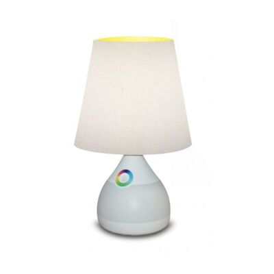 Lampka nocna LED Magic Night Ecru z abażurem Nilsen