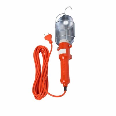 Lampa warsztatowa E27x1 z kablem 5 m hak włącznik ELEKTRO