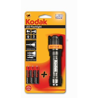 Latarka LED Focus 120 Flashlight + 3 Bateria AAA KODAK