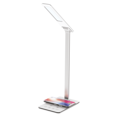 Lampka biurkowa LED NILA wireless ładowarka indukcyjna biała Nilsen