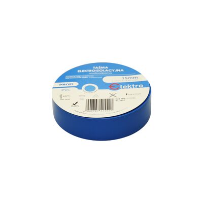 Taśma izolacyjna wodoodporna 0,13 mm x 15 mm x 10 m niebieska ELEKTRO