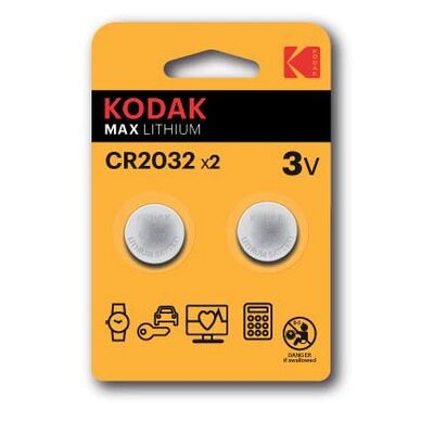 Bateria KCR 2032 3 V KODAK MAX LITHIUM 2 szt.