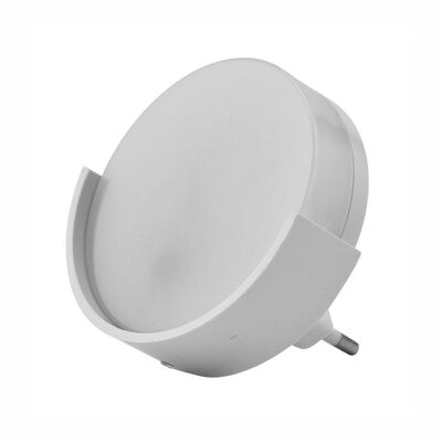 Lampka nocna wtykowa LED 1W 40lm z czujnikiem zmierzchu Elektro