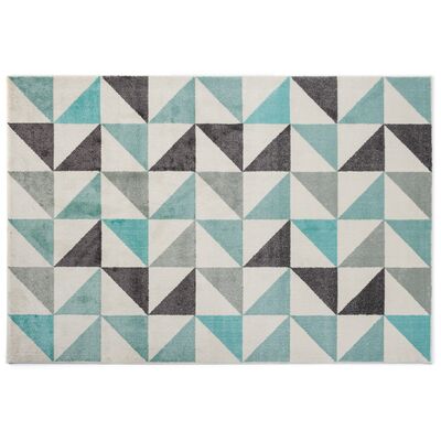 Dywan Sanford 160 x 220 cm trójkąty szaro-zielone 53/QH5 H