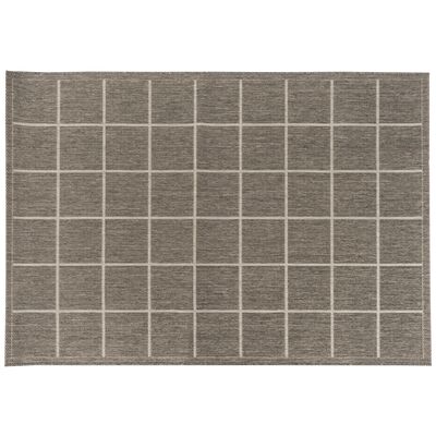 Dywan Patio 80 x 150 cm kratka ciemny szary 31612-391