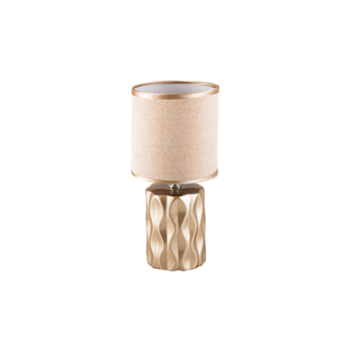 Lampka stołowa 28 cm złota podstawa