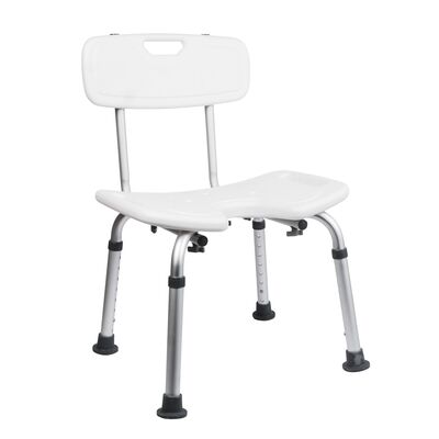 Taboret higieniczny z oparciem „Pro
