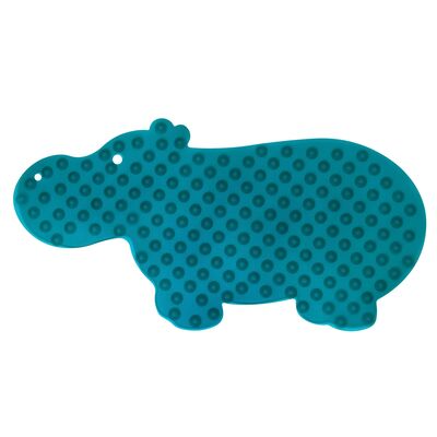 Mata antypoślizgowa 38,5 x 74 cm Hippo niebieska