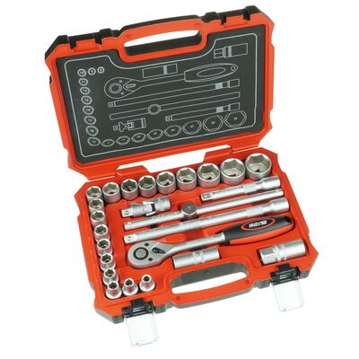 Zestaw kluczy nasadowych CrV 46 szt. 13x1/4"