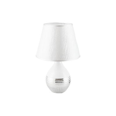 Lampka ceramiczna 40 x 14 x 17 cm biała
