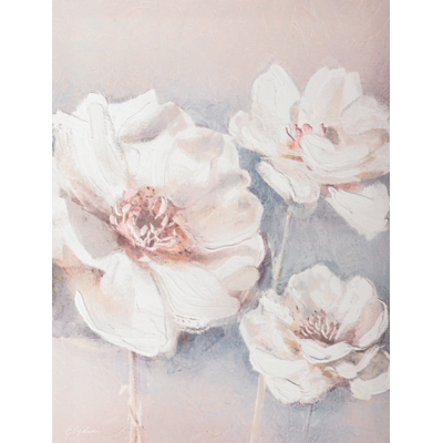 Obraz na płótnie CANVAS 60 x 80 cm ST616 white flowers