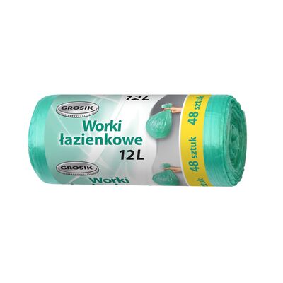 Worki na śmieci HD łazienkowe 12 l 48  sztuk