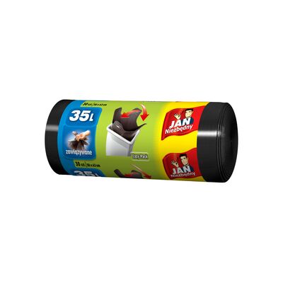 Worki na śmieci HD Easy-pack czarne 35 l 30 sztuk Jan Niezbędny