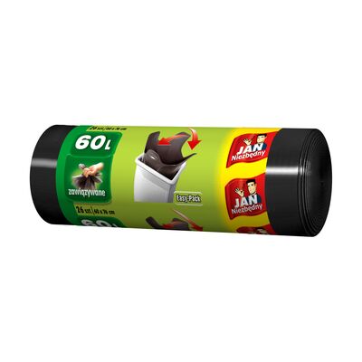 Worki na śmieci HD Easy-pack czarne 60 l 26 sztuk Jan Niezbędny