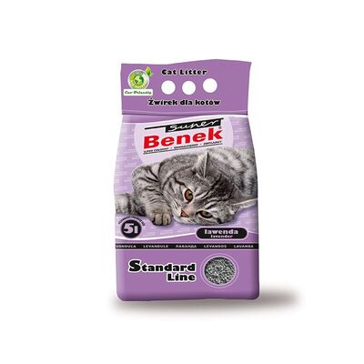 Żwirek Super Benek 10 l Lawenda różowy