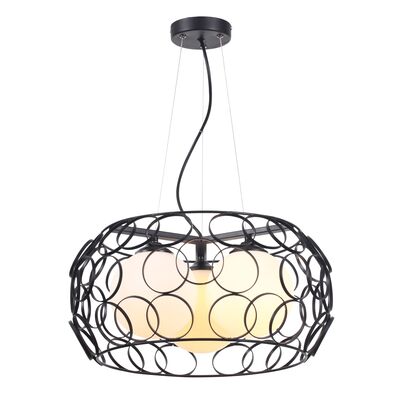 Lampa wisząca Coolio 3 płomienna czarna E27