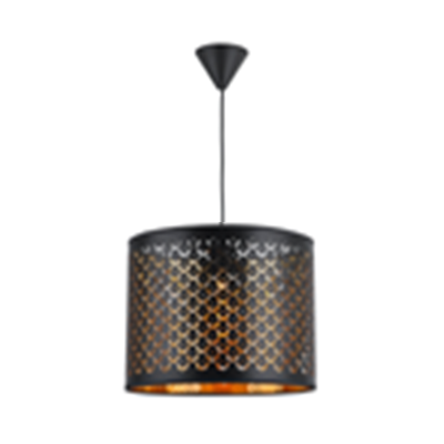 Lampa wisząca Betti czarno-złota E27