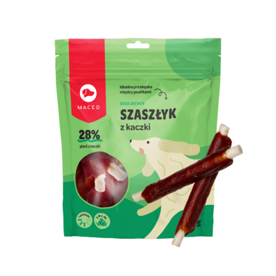 Karma uzupełniająca dla psów pałeczki wołowe z kaczką 500 g Maced