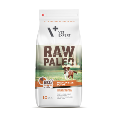 Karma medium size puppy indyk 10 kg Raw Paleo Vet expert