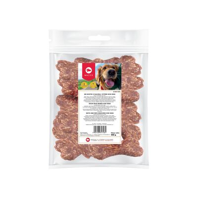 Karma uzupełniająca dla psów kostki z kaczką i ryżem 9 cm 500 g Maced