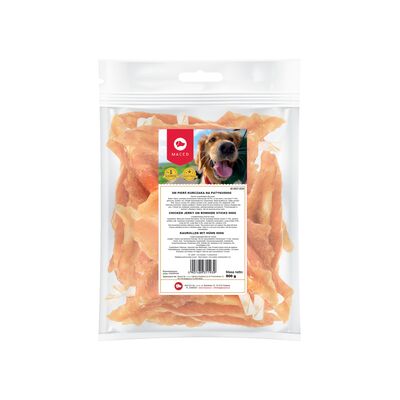 Karma uzupełniająca dla psów pierś kurczaka na patyku 500 g Maced