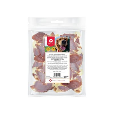 Karma uzupełniająca dla psów ucho królicze z kaczką 500 g Maced