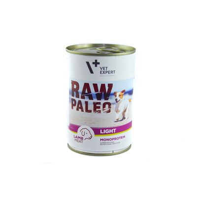 Karma jagnięcina light pies puszka 400 g Raw Paleo Vet expert