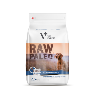 Karma larg size dorosły indyk 2500 g Raw Paleo Vet expert