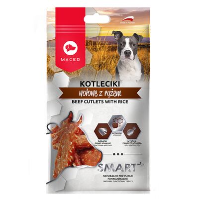Karma uzupełniająca dla psów Smart+ kotleciki wołowe z ryżem 100 g