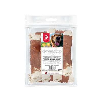 Karma uzupełniająca dla psów biała pałka z kaczką 20 cm 500 g Maced