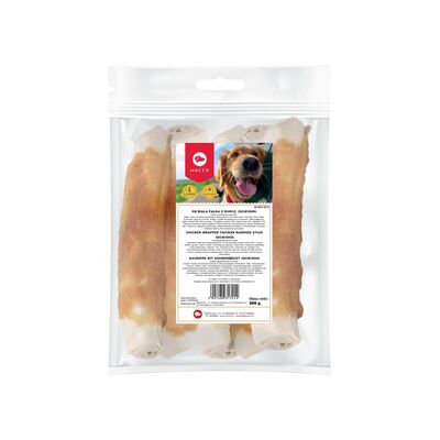 Karma uzupełniająca dla psów biała pałka z kurczakiem 20 cm 500 g Maced