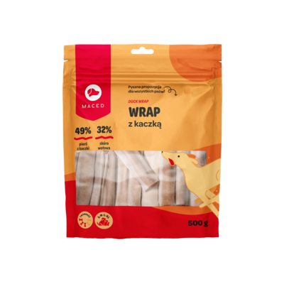 Karma uzupełniająca dla psów chips z kaczką 500 g Maced