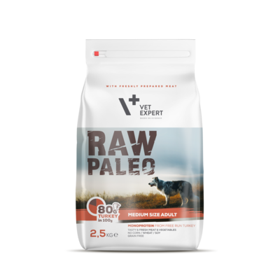 Karma medium size dorosły indyk 2,5 kg Raw Paleo Vet expert